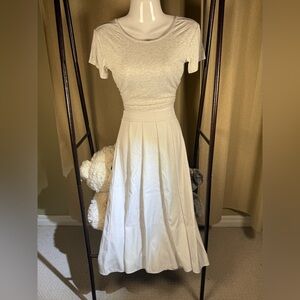 Elegant Cream Maxi Dress